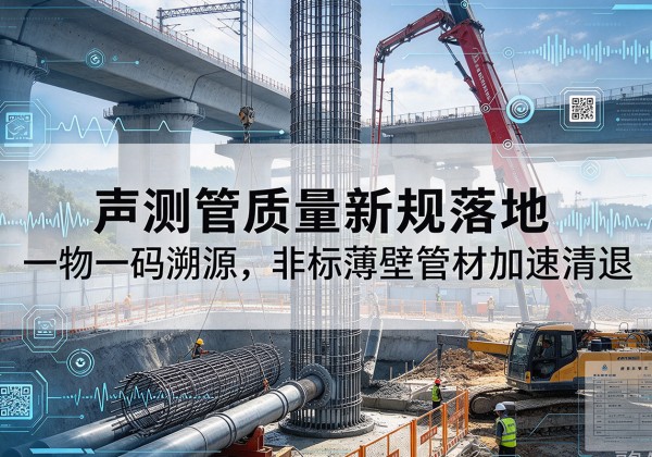 梁子湖声测管质量新规落地，一物一码溯源，非标薄壁管材加速清退